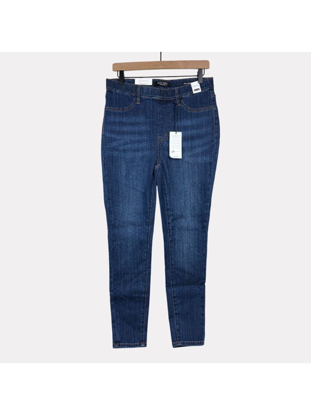 Judy Blue Pull On Skinny Jeans Womens 11/30 Medium Wash Blue Stretch High Waist